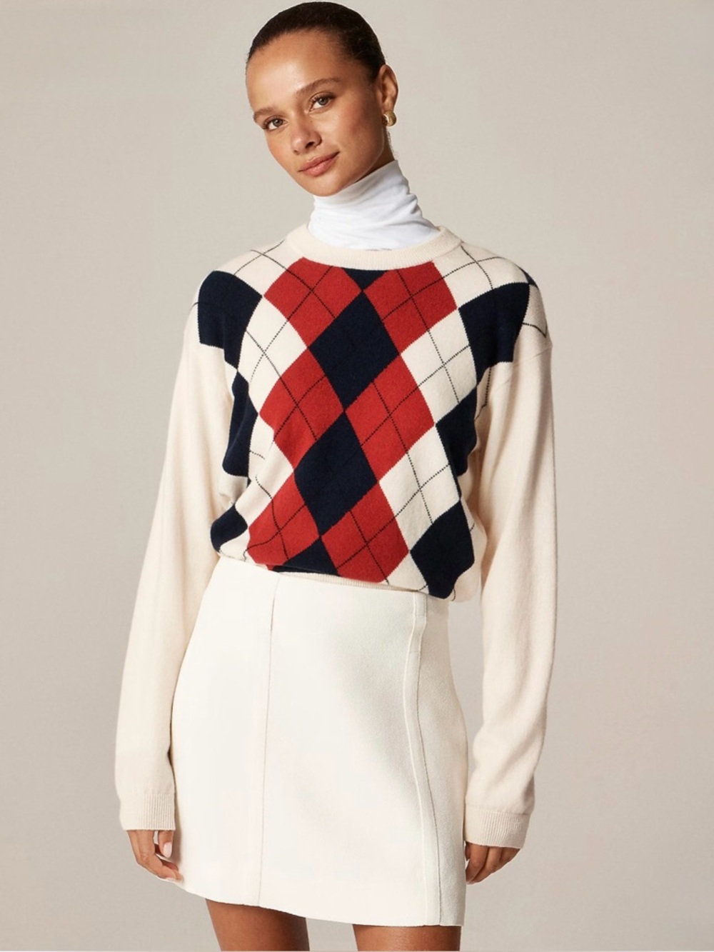 NWT J. Crew Mini Skirt Bouclé Ivory